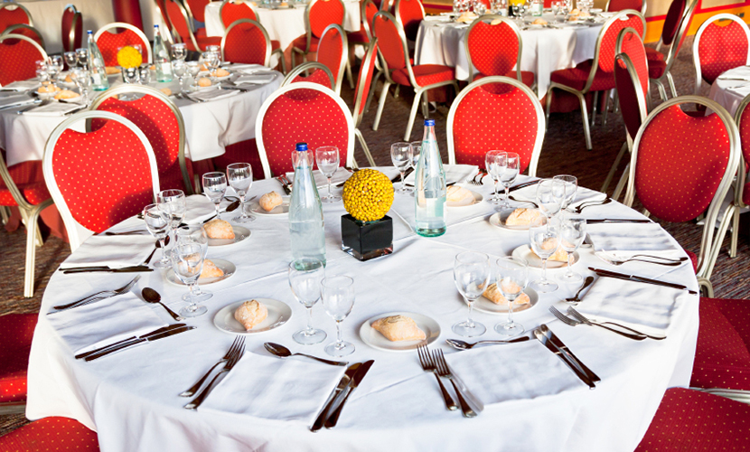 official dinner in restaurant